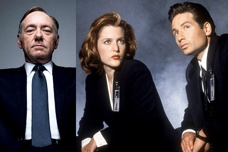 Kevin Spacey, Gillian Anderson, David Duchovny (Netflix/Fox)