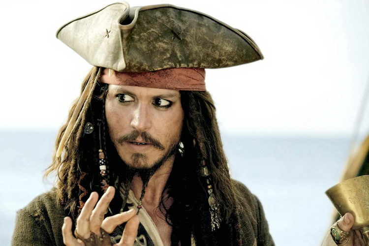 Johnny Depp as Captain Jack Sparrow in "Pirates Of The Caribbean: Dead Man's Chest."