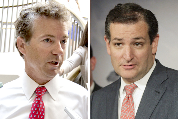 Rand Paul, Ted Cruz (AP/J. Scott Applewhite/Reuters/Jonathan Ernst)