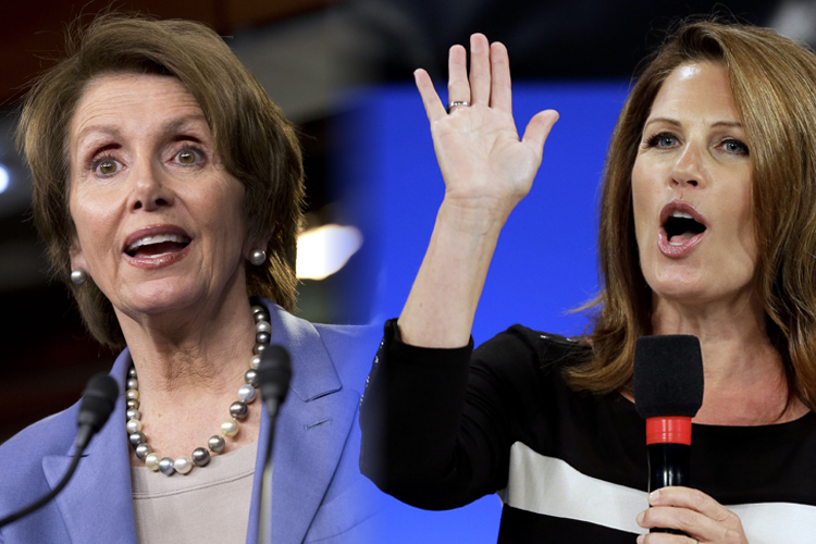 Nancy Pelosi, Michele Bachmann (AP/Jacquelyn Martin/Chris O'Meara)