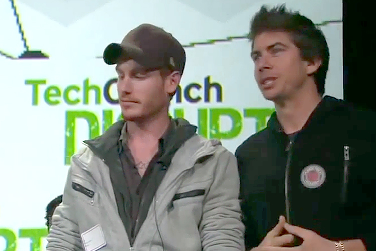 Jethro Batts and David Boulton at TechCrunch Disrupt.