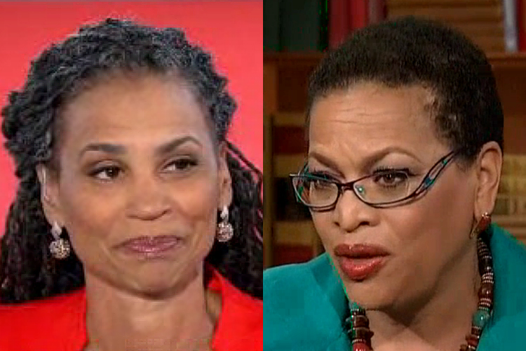 Maya WIley, Julianne Malveaux (MSNBC/C-Span)