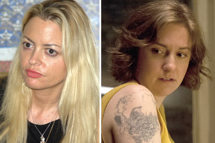Elizabeth Wurtzel, Lena Dunham (David Shankbone/HBO/Jessica Miglio)