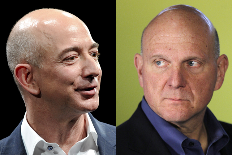 Jeff Bezos, Steve Ballmer (Reuters/Gus Ruelas/Lucas Jackson)