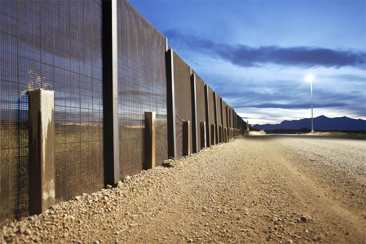 The Arizona-Mexico border fence near Naco, Arizona. (Reuters/Samantha Sais)