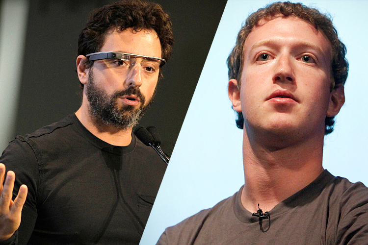 Sergey Brin, Mark Zuckerberg (AP/Eric Risberg/Jeff Chiu)