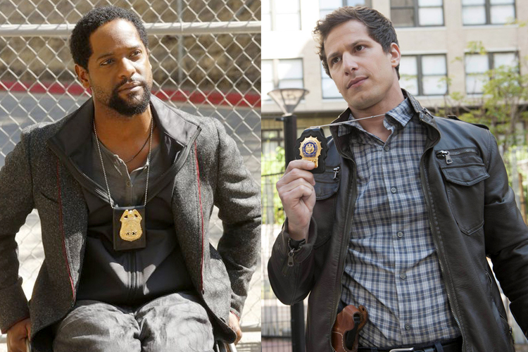 Blair Underwood in "Ironside," Andy Samberg in "Brooklyn Nine-Nine" (NBC/Vivian Zink/Fox/Eddy Chen)
