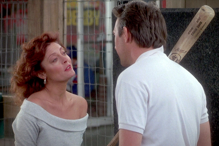 Susan Sarandon and Kevin Costner in "Bull Durham"