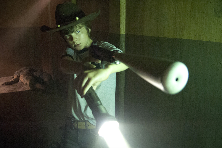 Chandler Riggs as Carl Grimes in "The Walking Dead" (AMC/Gene Page)