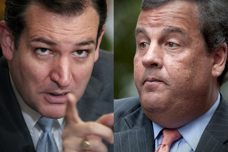 Ted Cruz, Chris Christie (Reuters/Jim Bourg/Carlo Allegri)