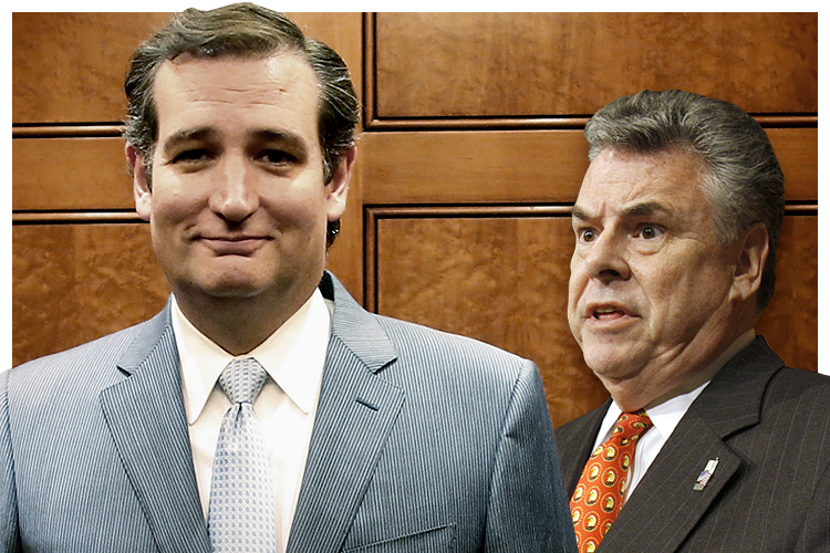 Ted Cruz, Peter King (Reuters/Jonathan Ernst/AP/Harry Hamburg/Photo collage by Salon)