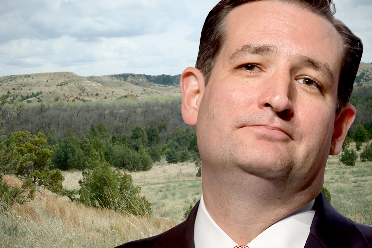 Ted Cruz, Theodore Roosevelt National Park (Jeff Malet, maletphoto.com/AP/Valerie J. Naylor)