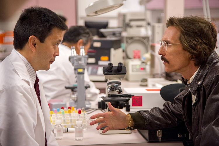 Scott Takeda and Matthew McConaughey in "Dallas Buyers Club" (Focus Features)