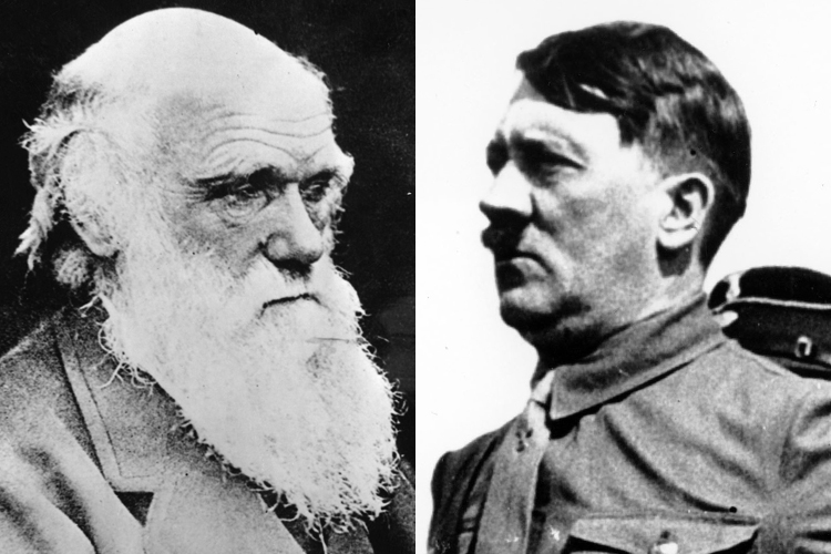 Charles Darwin, Adolf Hitler (AP)