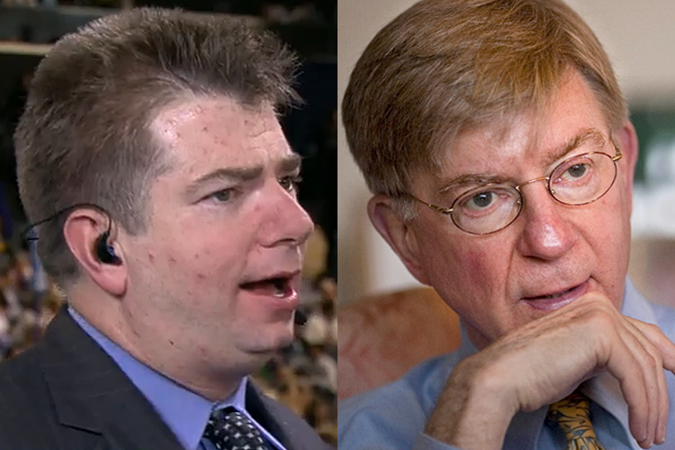 Jim Geraghty, George Will (CBS News/AP/F. Scott Applewhite)