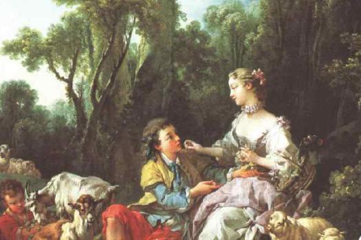 (Sweet Grapes, François Boucher via Wikimedia Commons)