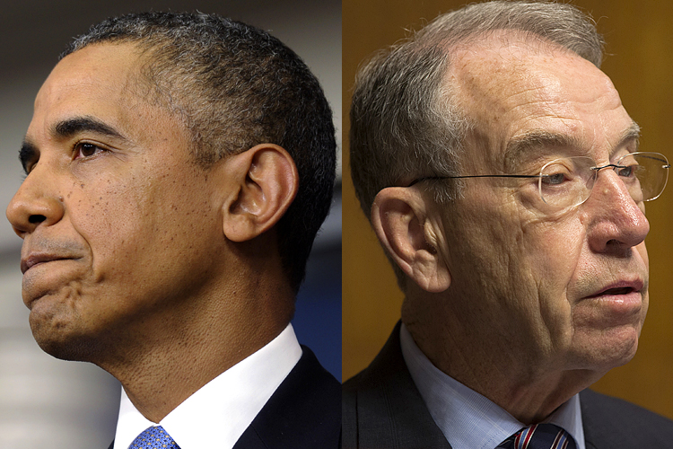 Barack Obama, Chuck Grassley (AP/Susan Walsh/Jacquelyn Martin)