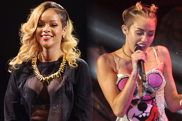 Rihanna, Miley Cyrus (Reuters/Vincent West/AP/Frank Micelotta)