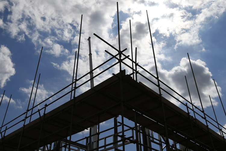 A housing development project in south London August 6, 2013. (Reuters/Andrew Winning)