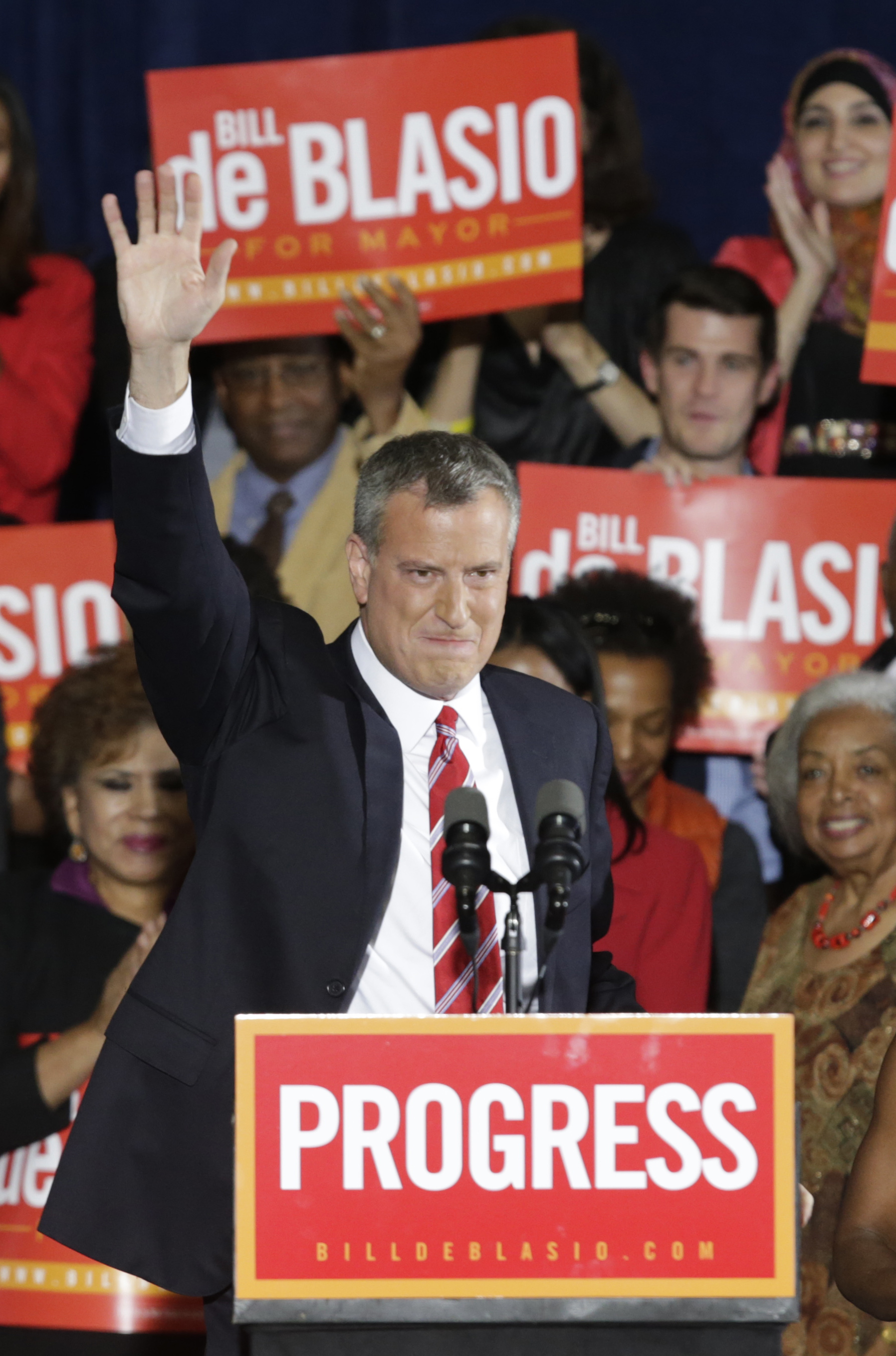 Democratic Mayor-elect Bill de Blasio (AP/Kathy Willens)