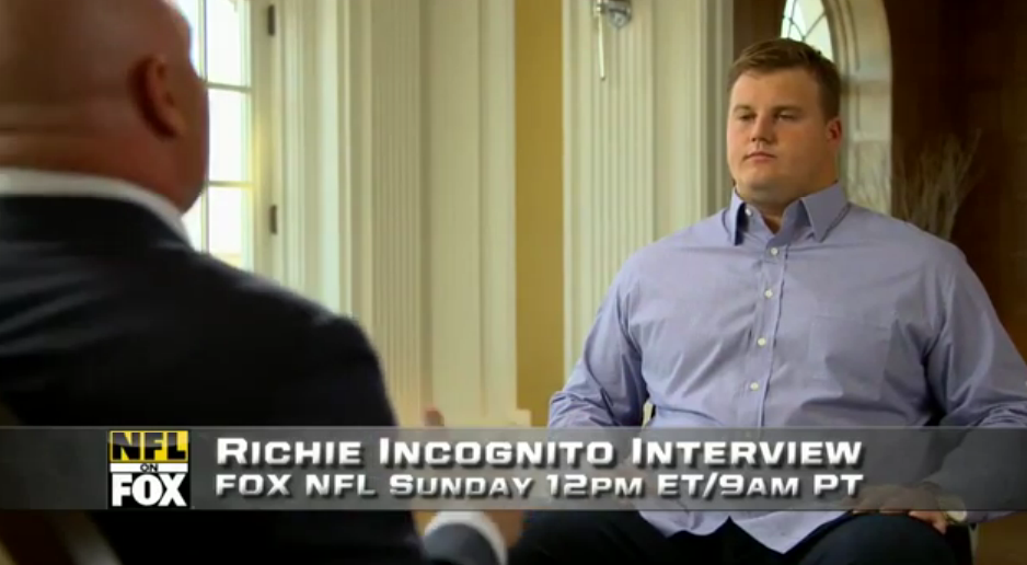 Richie Incognito on Fox Sports (Screenshot, Fox Sports)
