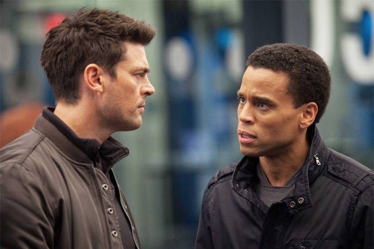 Karl Urban and Michael Ealy in "Almost Human" (Fox)