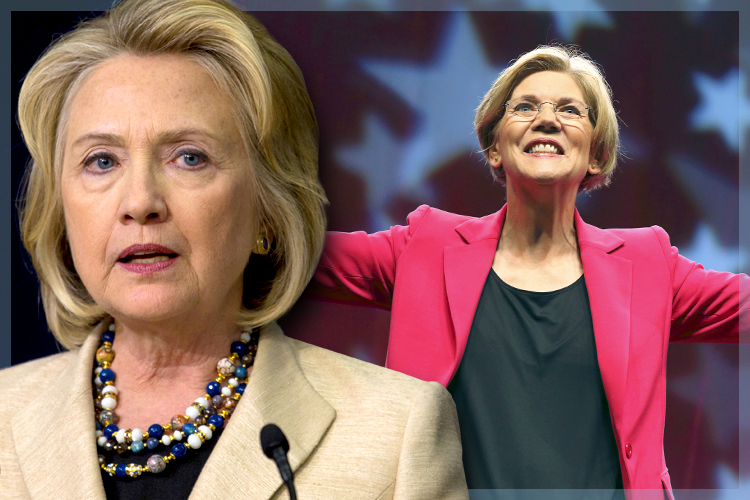 Hillary Clinton, Elizabeth Warren (Reuters/Carlo Allegri/Michael Dwyer)