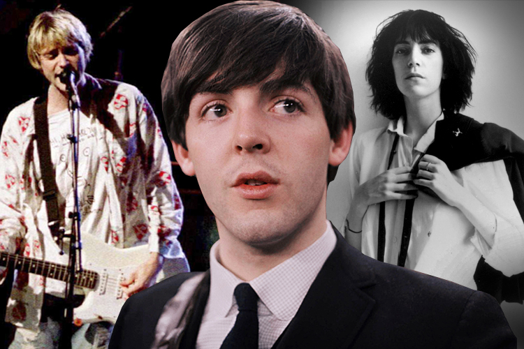 Kurt Cobain, Paul McCartney, Patti Smith (Reuters/Lee Celano/AP/Arista Records/Robert Mapplethorpe)