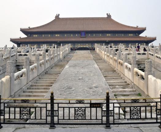 Hall of Supreme Harmony, Forbidden City
Records show ancient Chinese workers pulled the 300-ton center stone in this famous staircase over man-made roads of ice. (Image courtesy of Chui Hu)