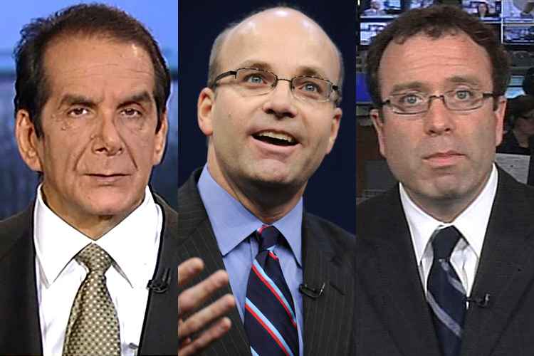 Charles Krauthammer, Mike Allen, Dana Milbank (Fox News/Reuters/Jonathan Ernst/PBS)