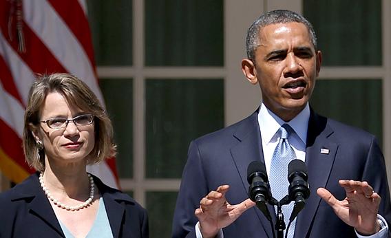 Nina Pillard and President Obama (AP)
