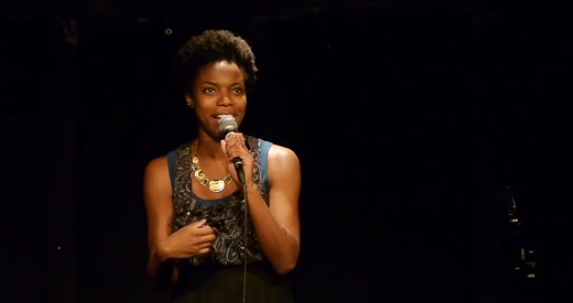Sasheer Zamata performing stand-up (YouTube)