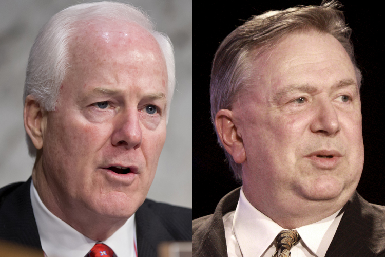John Cornyn, Steve Stockman (AP/J. Scott Applewhite/Wikimedia/Gage Skidmore)