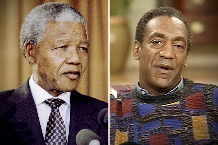 Nelson Mandela, Bill Cosby (AB/Bebeto Matthews/NBC)