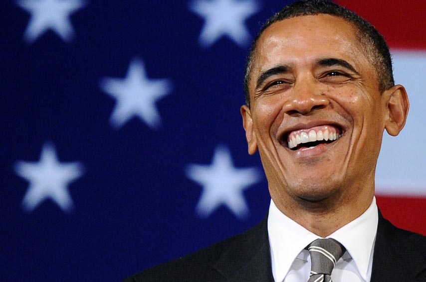 US President Barack Obama speaks during a campaign event at the Apollo Theatre in New York on 19 January 2012. (Jewel Samad)