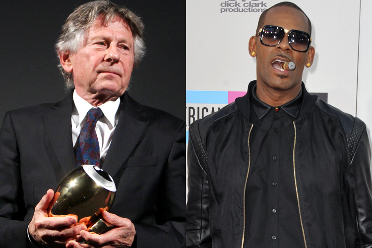 Roman Polanski, R. Kelly (AP/Michael Probst/Jordan Strauss)
