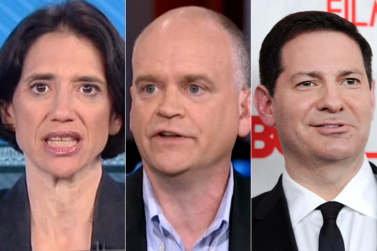 Jennifer Rubin, Ron Fournier, Mark Halperin (MSNBC/AP/Evan Agostini)