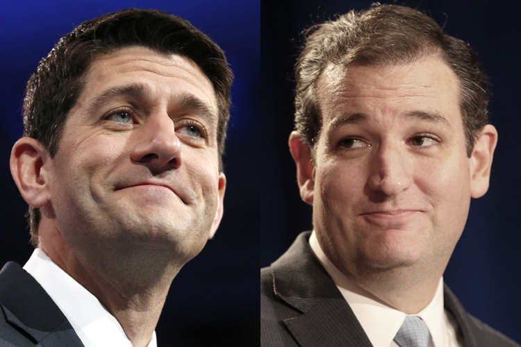 Paul Ryan, Ted Cruz (Reuters/Kevin Lamarque/Joe Mitchell)
