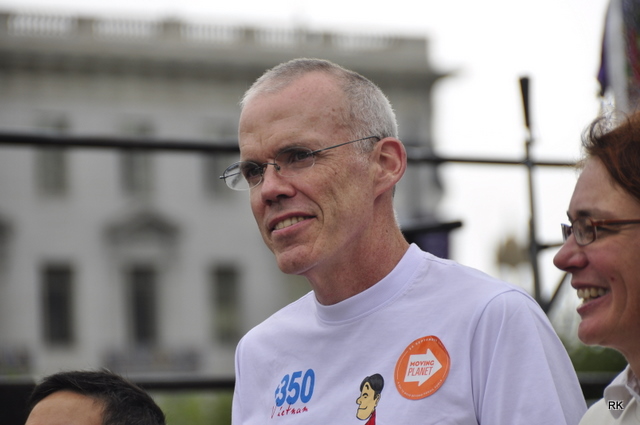 Bill McKibben, whose organization has been leading the charge to divest from fossil fuels (Rachel Kao, 350.org)