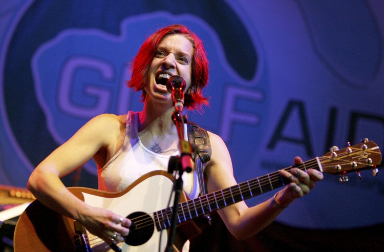 Ani DiFranco performs during Gulf Aid benefit concert at Mardi Gras World in New Orleans, Louisiana on May 16, 2010. (Reuters)