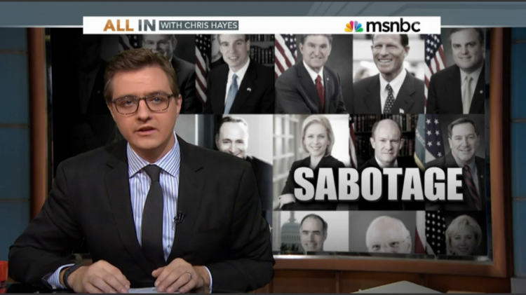 (<a href="http://www.msnbc.com/all-in/watch/democrats-stop-trying-to-start-another-war-118006851793">Screen Shot, MSNBC</a>)