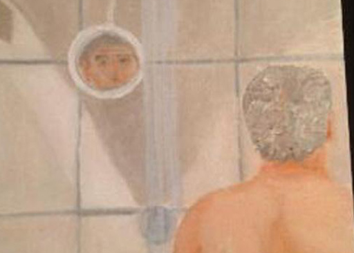 George W. Bush's bizarre self portrait