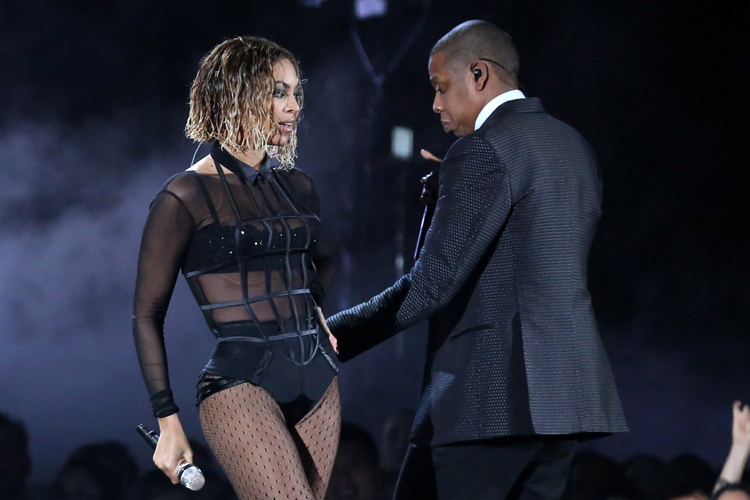 Beyonce and Jay-Z perform at the 56th annual Grammy Awards, Jan. 26, 2014,. (AP/Matt Sayles)