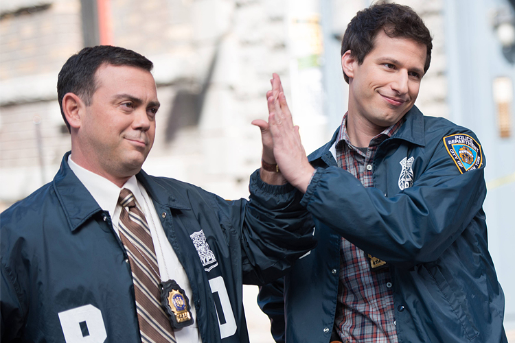 Joe Lo Truglio and Andy Samberg in "Brooklyn Nine-Nine" (Fox/Eddy Chen)