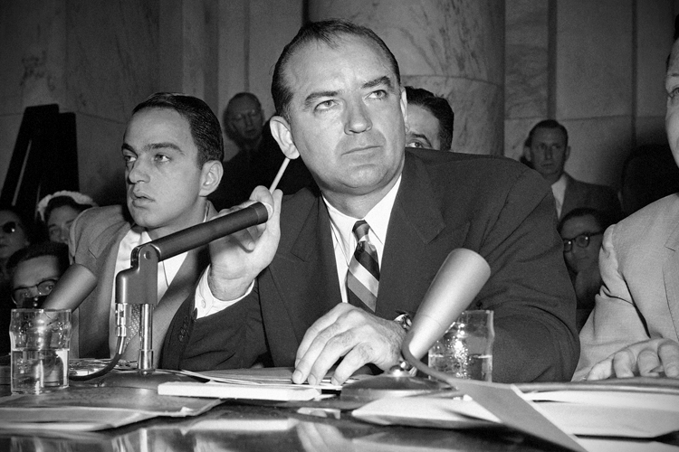 Senator Joseph R. McCarthy (AP/David Schine)