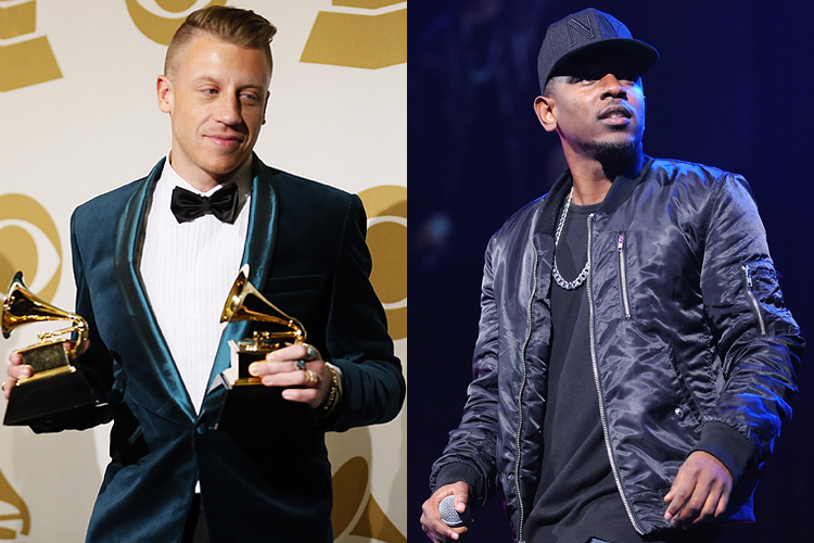 Macklemore, Kendrick Lamar (Reuters/Danny Moloshok/AP/Brad Barket)