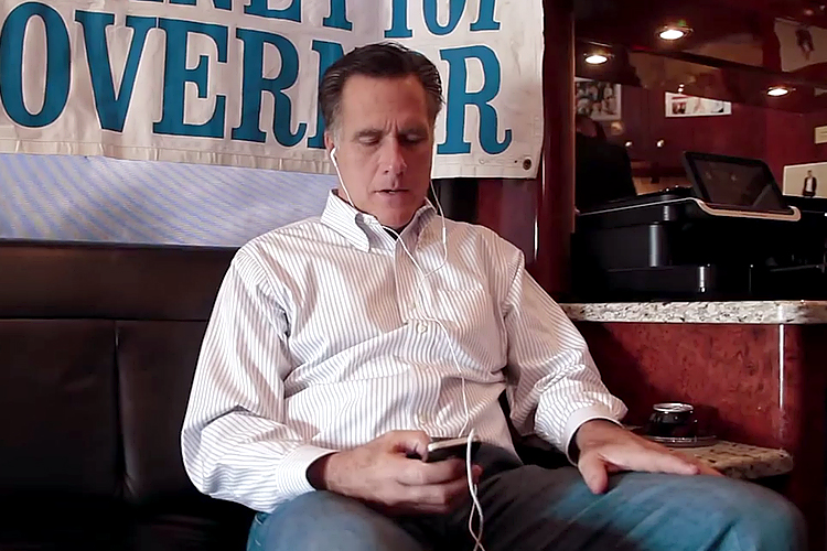 Mitt Romney, in the documentary "Mitt."