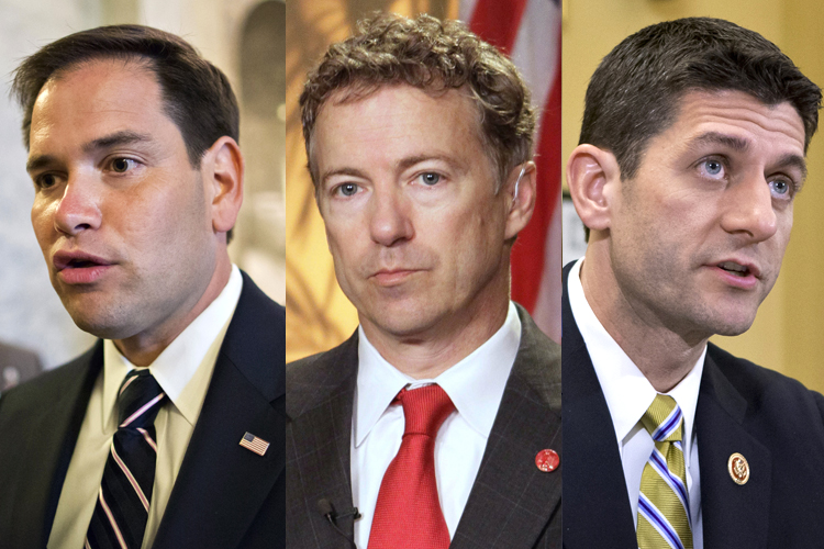 Marco Rubio, Rand Paul, Paul Ryan (AP/J. Scott Applewhite/Ed Reinke)