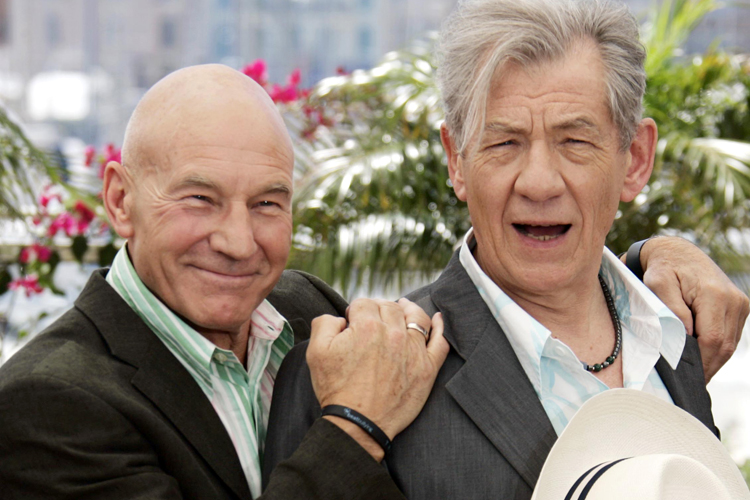 Patrick Stewart, Ian McKellen (AP/Jeff Christensen)