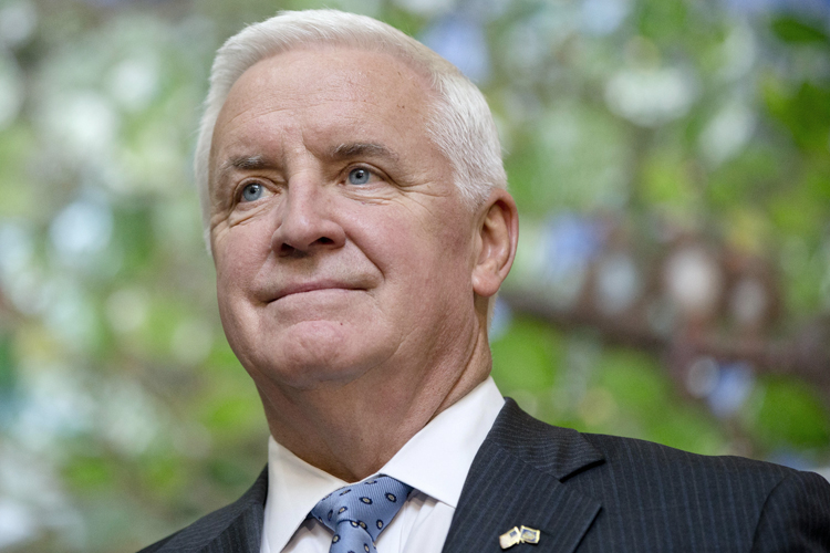 GOP Pennsylvania Gov. Tom Corbett is among 2014's most endangered incumbents. (AP/Matt Rourke)